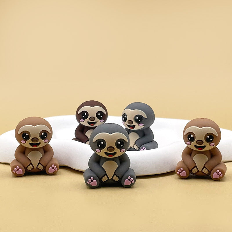 Wholesale 20pcs/pack Food grade animal cartoon 3D silicone glue